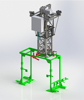 Vehicle manipulator with freestanding structure